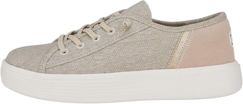 Hey Dude Women's Cody W Heathered Knit Mesh Light Grey Size 8 | Women's Shoes | Women Slip-on Sneakers | Comfortable & Light-Weight in Saudi Arabia