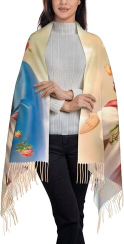 AGHUVWO Bible Verse Scarf for Women Shawl Wrap Large Soft Cashmere Lightweight Tassel Scarve in Saudi Arabia