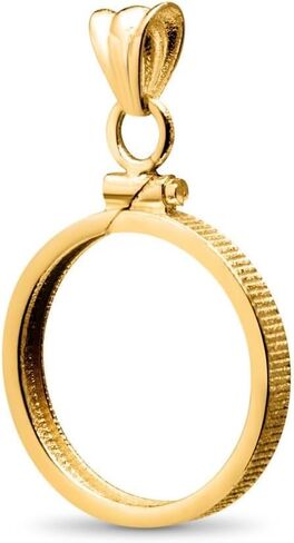 Gold Filled coin bezel for 1/10 eagle, 1/10 Canadian Maple Leaf, 1/10 Krugerrand Gold Coin in Saudi Arabia