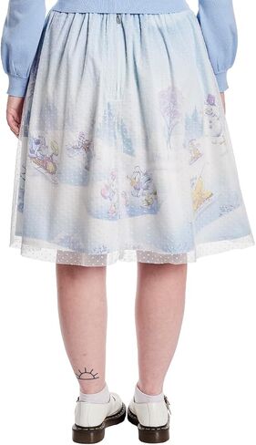 STITCH SHOPPE DISNEY WINTER MICKEY AND FRIENDS TULLE OVERLAY SKIRT 1XL in Saudi Arabia