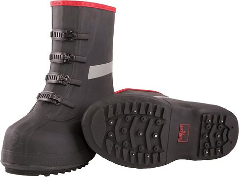 Tingley Winter-Tuff 4450 4-Buckle Ice Traction Overshoe, Mens 15, Black in Saudi Arabia