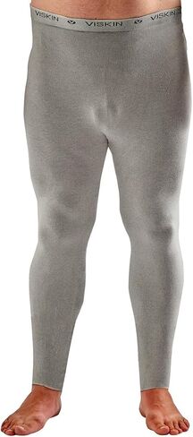 Viskin Adults Seamless Leggings, Unisex Under Layer for Eczema Prone Skin, Psoriasis and Itchy Skin, Viscose Fibre Under Layer Pants, Absorb Moisture, Skin Soothing and Cooling Size S, Grey in Saudi Arabia
