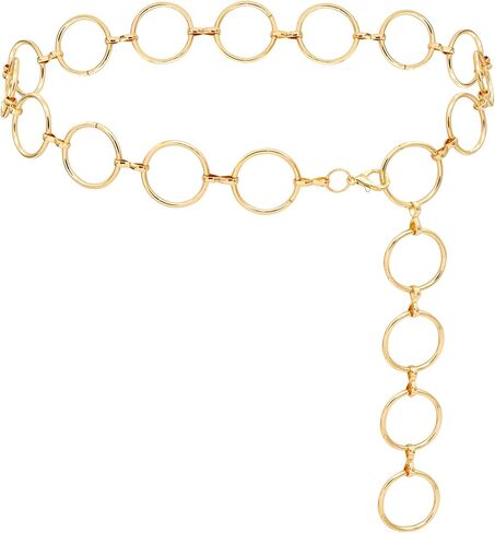 Metal Waist Chain for Women Chunky Belly Link Chain Belt for Dresses in Saudi Arabia