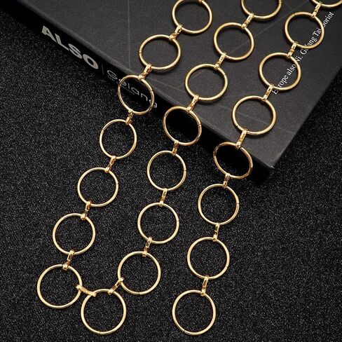 Metal Waist Chain for Women Chunky Belly Link Chain Belt for Dresses in Saudi Arabia
