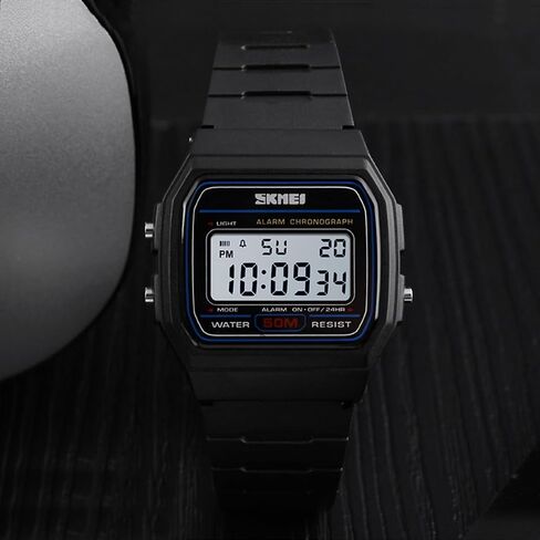 SKMEI Digital Sport Watch, Upgraded 50M Waterproof Wristwatch for Men Women, LED Back Light, Ultra-Light Only 80g in Saudi Arabia