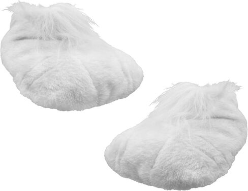 Nicky Bigs Novelties Adult White Easter Bunny Shoes - Rabbits Foot Shoes Bunny Feet Slippers - Cartoon Feet Costume Slippers in Saudi Arabia