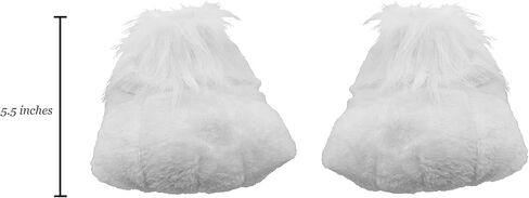Nicky Bigs Novelties Adult White Easter Bunny Shoes - Rabbits Foot Shoes Bunny Feet Slippers - Cartoon Feet Costume Slippers in Saudi Arabia
