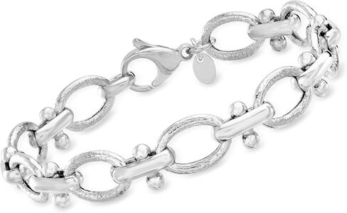 Ross-Simons Italian Sterling Silver Link Bracelet. 7.25 inches, 7.25 inches, Sterling Silver , not known in Saudi Arabia
