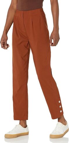 SLIM-SATION Women's No Waist Button Hem Vent Ankle Pant in Saudi Arabia