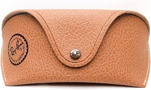 Ray-Ban Light Brown Textured Large Sunglass Eyeglass Case + Bundle with eSHADES Luxury Eyewear Kit in Saudi Arabia