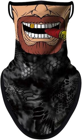 Bandana Face Mask with Ear Loop Neck Gaiter Face Mask Scarf Face Cover Summer UV Protection Balaclava for Men Women in Kuwait