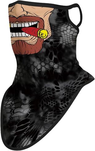 Bandana Face Mask with Ear Loop Neck Gaiter Face Mask Scarf Face Cover Summer UV Protection Balaclava for Men Women in Kuwait