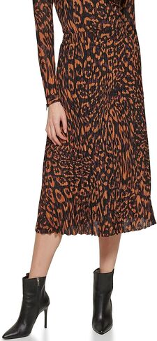 DKNY Women's Pull on Pleated and Printed Skirt in Saudi Arabia