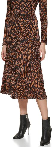 DKNY Women's Pull on Pleated and Printed Skirt in Saudi Arabia