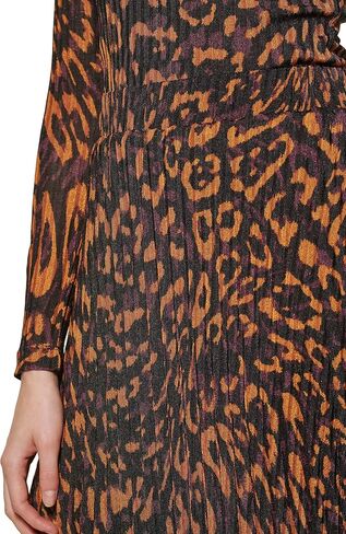 DKNY Women's Pull on Pleated and Printed Skirt in Saudi Arabia