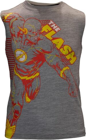 Warner Bros. Batman, The Flash, Justice League Boys Superhero Short Sleeve T-Shirt, Tank Top and Mesh Shorts Set in Saudi Arabia