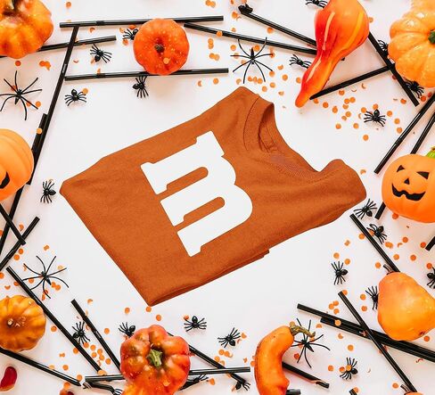Veracco Letter M Halloween Costumes Youth T_Shirt Funny Halloween Team Group T-Shirt in Saudi Arabia