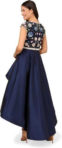 Adrianna Papell Women's Beaded Taffeta Long Dress in Saudi Arabia