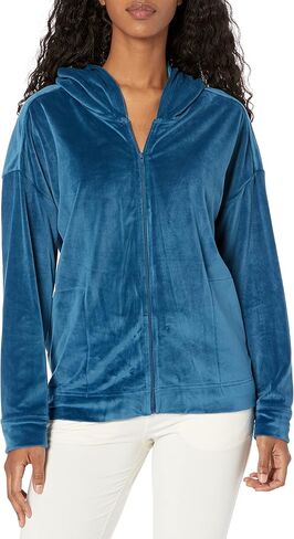 N Natori Women's Poly Velour Hoodie Jacket in Saudi Arabia