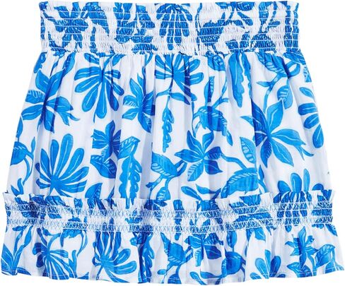 vineyard vines Girls Smocked Waist Skirt, Cay Floral-Hull Blue in Saudi Arabia