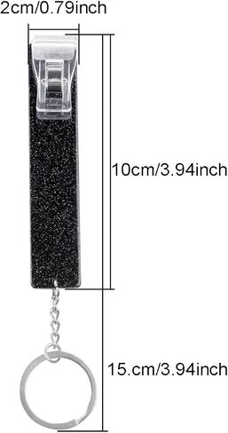 Card Grabber For Long Nails, Acrylic Debit Bank Card Grabber Keychain For Women ATM Card Clip Pom Pom Ball and Plastic Clip in Saudi Arabia