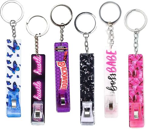 Card Grabber For Long Nails, Acrylic Debit Bank Card Grabber Keychain For Women ATM Card Clip Pom Pom Ball and Plastic Clip in Saudi Arabia