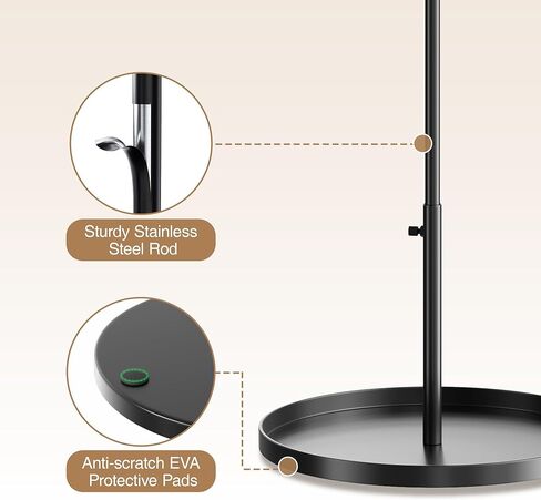 bussdis Jewelry Holder Organizer: Annular Shape for Necklaces Rings Bracelets - Height-adjustable Design Jewelry Tree for Dispaly and Storage in Kuwait