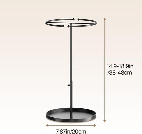 bussdis Jewelry Holder Organizer: Annular Shape for Necklaces Rings Bracelets - Height-adjustable Design Jewelry Tree for Dispaly and Storage in Kuwait