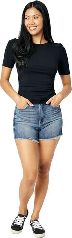 Judy Blue High Waist Tummy Control Fray Hem Shorts 150235- in Kuwait