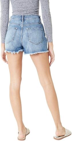 Kancan Women's High Rise Distressed Hem Detail Shorts - KC9145 in Saudi Arabia