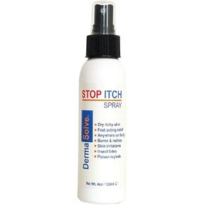 Dermasolve Anti Itch Spray | Stop Itch Spray with 100% Organic Neem Oil | Scalp and Body Itch Psoriasis Relief, Dry Skin, Bites, Sunburn, Burns and Rashes