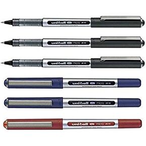 Uni-ball UB-150 Eye Micro Liquid Ink Rollerball Pens MIXED Pack of 6