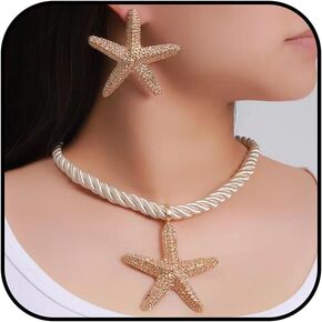 Gold Sea Shell Necklace Layer Charm Necklace for Women Boho Summer Seashell Beach Starfish Necklace 14k Pearl Chain Surfer Jewelry Gifts Vacation Summer Outfits for Women