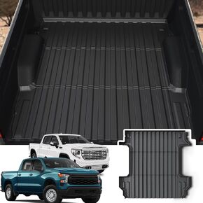 حصيرة سرير الشاحنة مع حافة مرتفعة لملحقات 2023-2024 Chevy Colorado/GMC Canyon 5 FT، بطانة سرير بيك أب بسمك مناسب لجميع الأحوال الجوية (23-24 Colorado & Canyon 5FT)