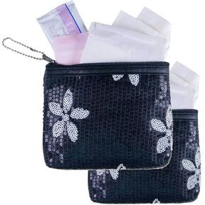 First Period Kit To-go! - Organic Biodegradable Tween Pads & Liner - Period Bags for Teen Girls for School - Period Pouch & Teen Pads for Girls Ages 11-14, Teen Pads for Periods - Pads for Teens Girls