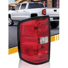 مجموعة مصابيح الذيل متوافقة مع شيفروليه سيلفرادو 1500 2500HD 3500HD 2014-2018، GMC Sierra 3500HD 2015-2018، مصباح الفرامل الخلفي يتضمن المصابيح والسرج، جانب السائق الأيسر in Kuwait