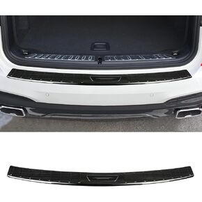Exterior Rear Bumper Sill Cover Protector Guard for BMW X1 28i 2016-2022 Accessories Stainless Steel Scratch Resistant Trunk Door Entry Guards (for BMW X1 28i 2016-2022 (Black))