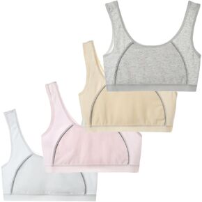Bras for Girls Seamless Cami Bralettes Sports Solid Vest Unpadded Bra