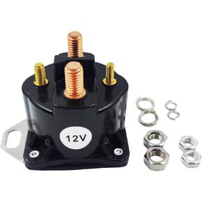 12V 4-Terminal Starter Marine Solenoid Relay for OMC 172869 581528 Johnson and Evinrude Outboards 70-235 HP Replaces 7-1067 7-1070 SW288 SW340 J & N 240-01096 15-288 SAZ4201J 67-744
