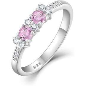 Engagement Rings for Women 925 Sterling Silver Birthstone Promise Wedding Band Ring Anniversary Jewelry
