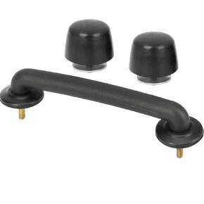 X AUTOHAUX 2pcs Rubber Bumper Cushion Hood Bump Stop Windshield Hold Down Bracket Set for Jeep Wrangler JK 2018 KJ71051BK 55176422