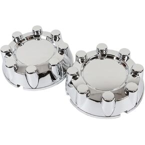 2PCS Rear F250 F350 SD 4x4 Chrome Wheel Center Hub Caps 8 Lug Rim Lug Cover Hubs