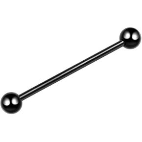 14G Stainless Steel Industrial Barbell Earrings for Women Men 38mm Solid Color Cartilage Conch Helix Industrial Bar Body Piercing Jewelry