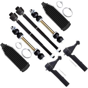 SCITOO 8pcs Front Suspension Kit Outer Inner Tie Rod End w/Boot Sway Bar End Link Replacement For Cadillac Escalade For Chevy Silverado 1500 Suburban 1500 Tahoe Avalanche For GMC Sierra 1500 Yukon