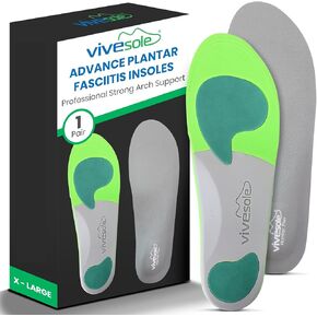 Arch Support Insoles for Men & Women - Orthotic Inserts for Plantar Fasciitis, High Arches, Flat Feet - Shoe Inserts for Comfort and Relief, Back, Fascia, Foot and Heel Pain - Full Length