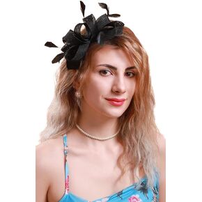 Cizoe Kentucky Derby Fascinators for Women High Tea Party Hats Cocktail Wedding Headware Bridal Headpiece
