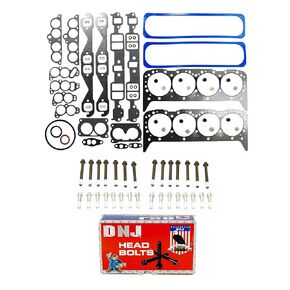 DNJ HGB3202 Cylinder Head Gasket Set with Head Bolt Kit for 1986-1991 Chevrolet Corvette 5.7L 350cid V8 OHV