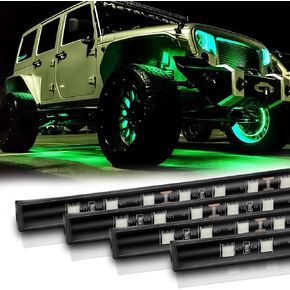 12V Led Light Strip 12.7" Waterproof Blue Led Light Strips for Car Golf Cart Motorcycles Truck Boat Led Strip Lights,Pack of 4