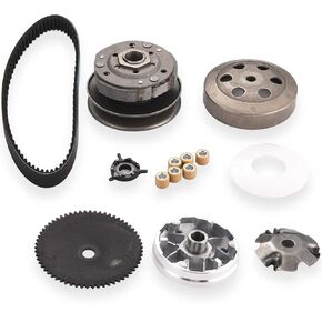 Gy6 50cc Clutch Set，Include Clutch Assembly and Variator Assembly with 669 Belt, fit for GY6 50cc Engine Scooter