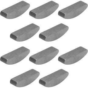 10PCS Woodruff Key Crankshaft Starter Plate Fixed Flywheels Semicircle Key Compatible with 110cc 120cc 125cc 140cc SUV Scooter Engines Polished Machine Tools